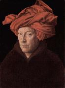 Jan Van Eyck, Portrait of a Man in a Turban possibly a self-portrait